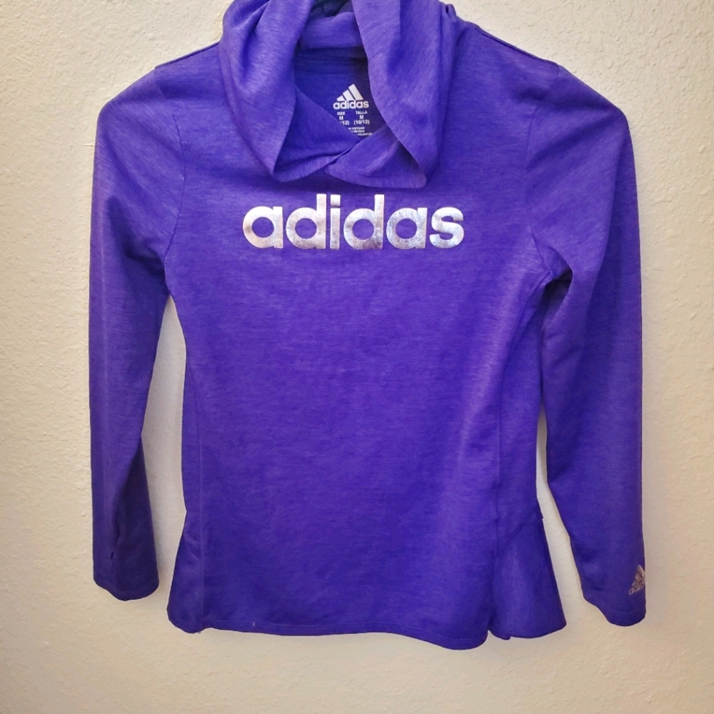 Adidas hooded long sleeve shirt